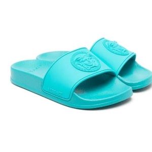 Versace kids embossed slides
